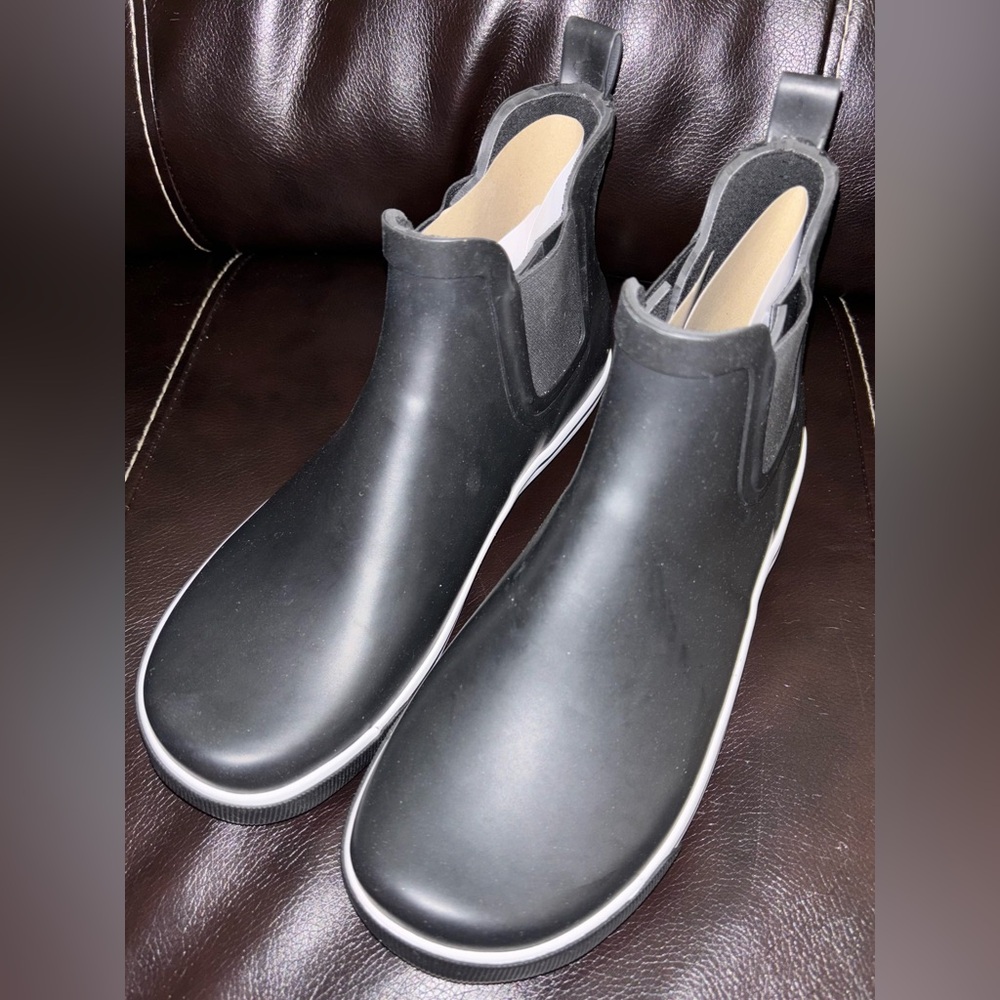 Rocket Dog Black Slip-On Rain Chelsea Boots